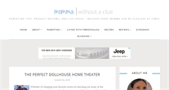 Desktop Screenshot of mommawithoutaclue.com