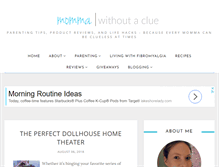 Tablet Screenshot of mommawithoutaclue.com